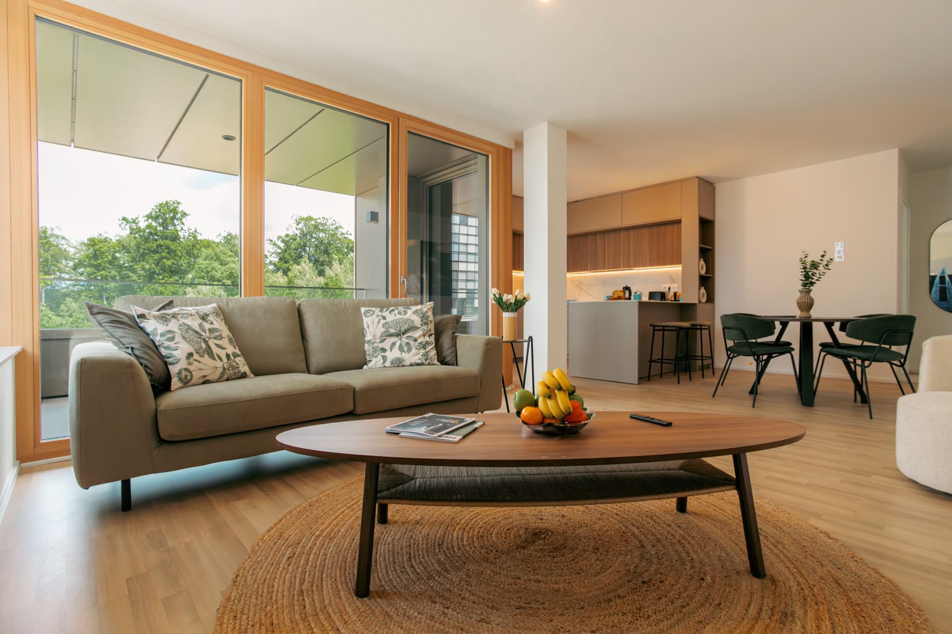 Living room in the apartment Escher at Media Bay