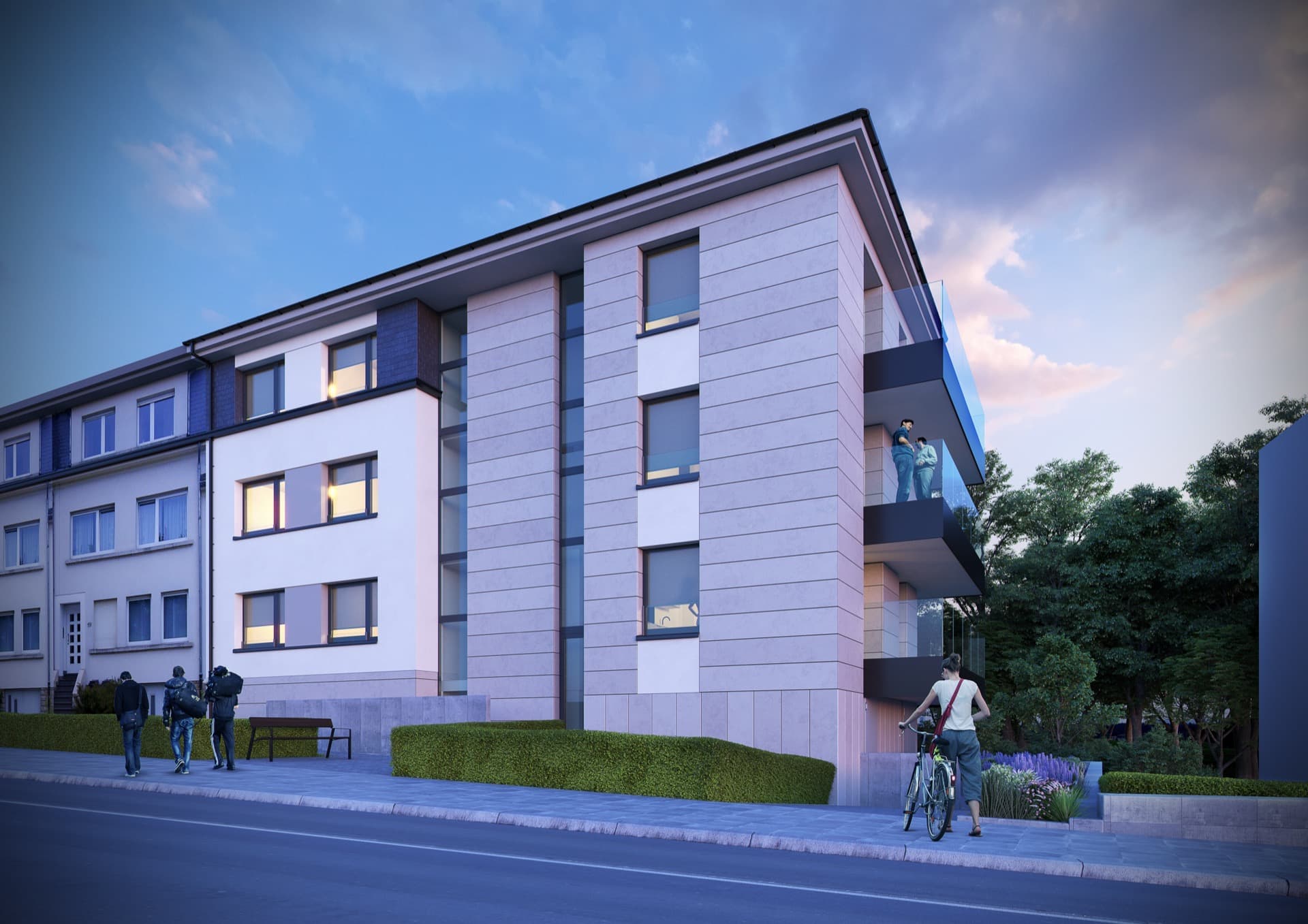 Exterior view of the Cessange House